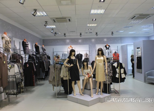 Светодиодное освещение магазинов одежды "Ладно"